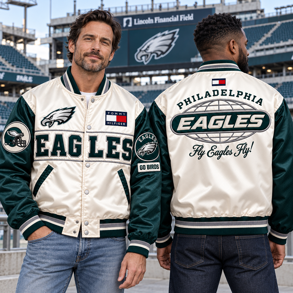 PLDE Satin Boxy Varsity Jacket NTKO